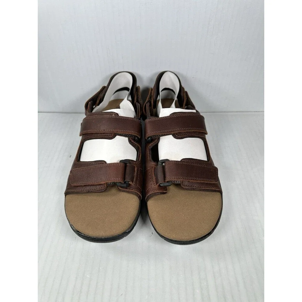 Size 10B Dunham St. Johnsbury Sport Sandals Men's Brown Leather Outdoor NEW